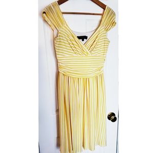 Nine West Yellow Striped Dress